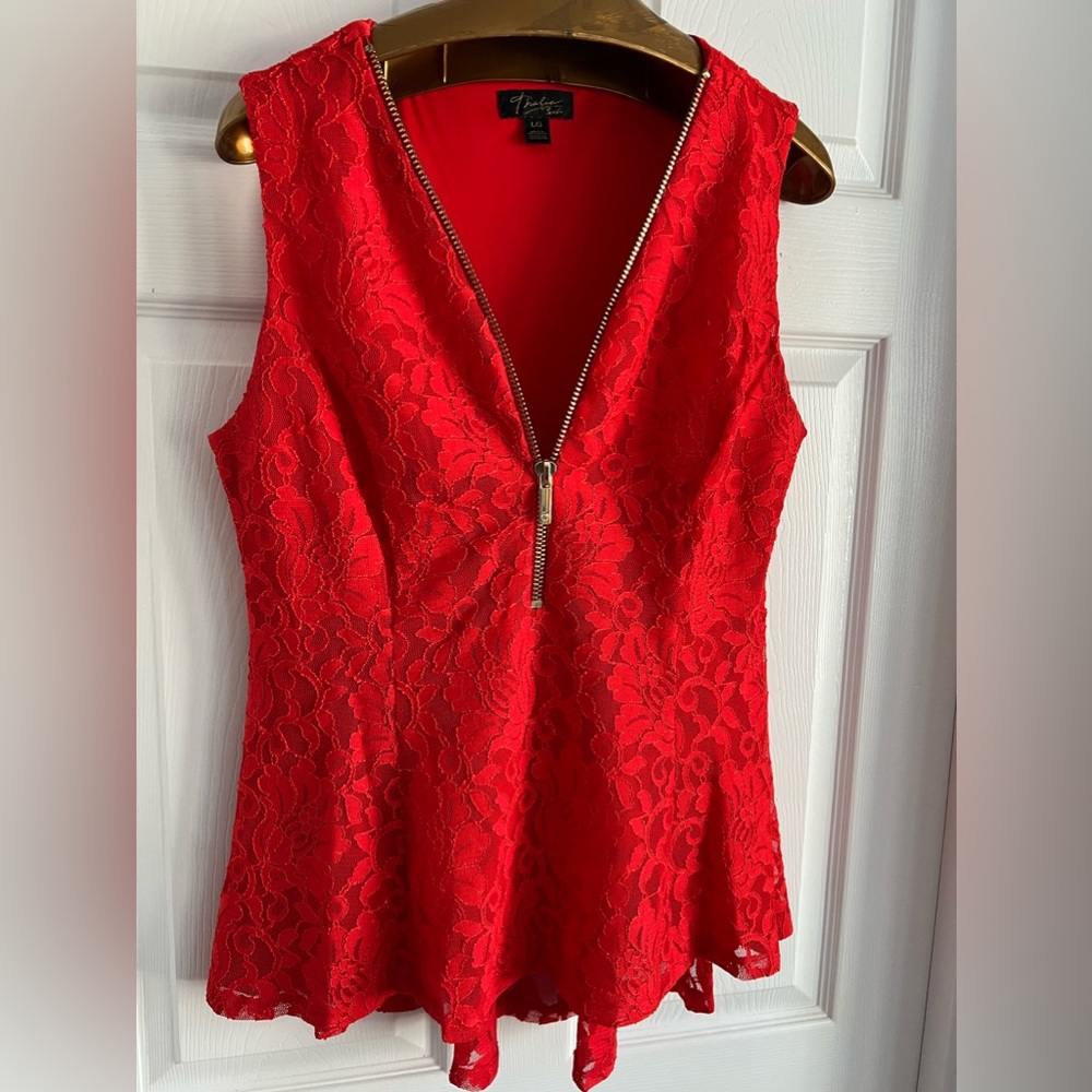 Large lace top